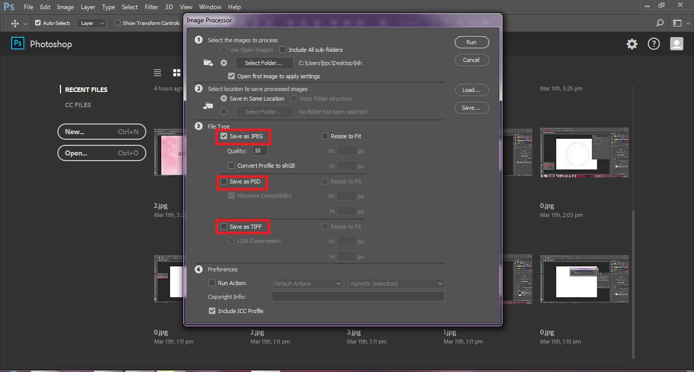 image processor در فتوشاپ
